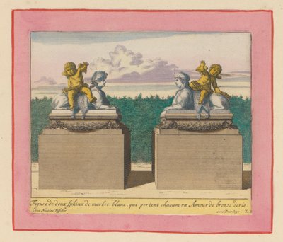 Zwei Sphinxen in den Gärten von Versailles da Willem Swidde