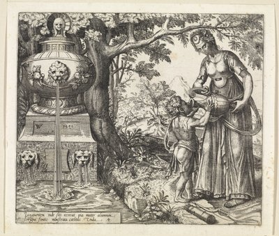 Agar dà da bere a Ismaele da Willem Thibaut