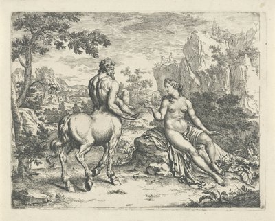 Ocyrhoë predice il destino di Chirone e Asclepio da Willem Van Mieris