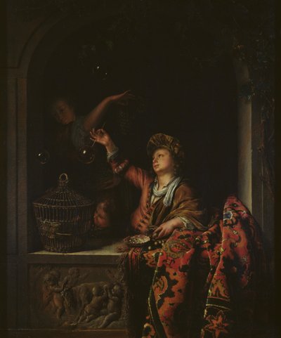 Bolle di sapone da Willem Van Mieris