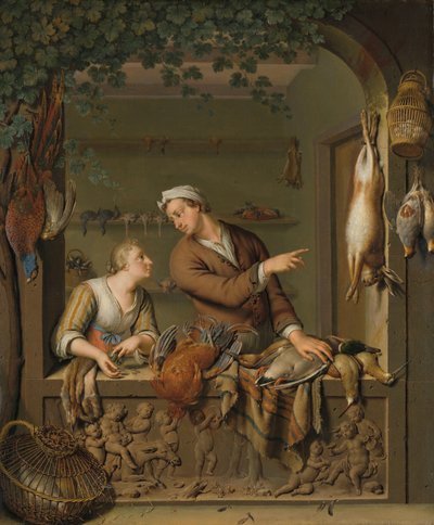 Il venditore di pollame da Willem Van Mieris