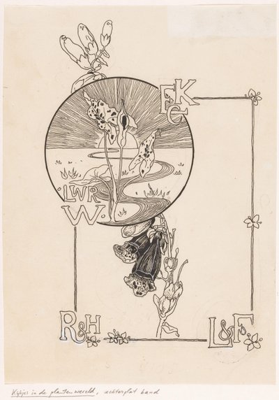 Progetto di copertina per: Knappert, Emilie C., Sguardi nel mondo delle piante, 1893 da Ludwig Willem Reymert Wenckebach