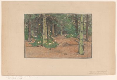 Bosco di alberi di Natale da Ludwig Willem Reymert Wenckebach