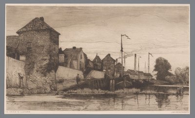 Veduta del porto di Leerdam da Willem Wenckebach