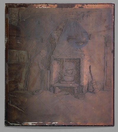 Interno con una donna vicino al camino da Willem Witsen (possibly)