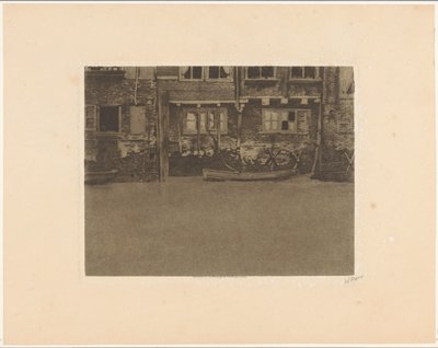 Facciate posteriori di Voorstraat 463, 461 e 459 a Dordrecht da Willem Witsen (signed by artist)