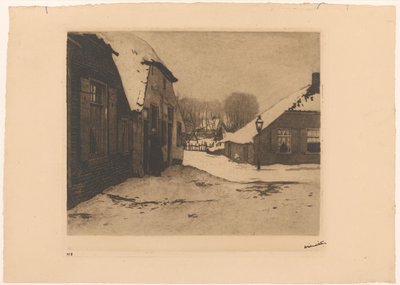 Case innevate a Ede da Willem Witsen (signed by artist)