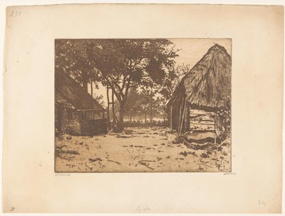 Cascina in Brabante da Willem Witsen (signed by artist)