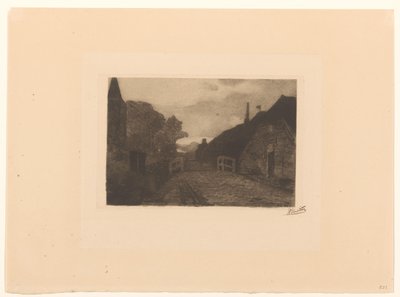 Strada del villaggio a Diepenheim da Willem Witsen (signed by artist)