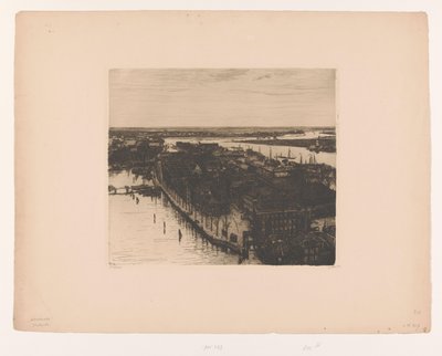Veduta di Dordrecht dalla torre della Grote Kerk da Willem Witsen (signed by artist)