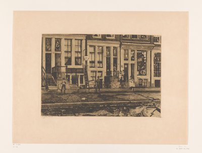 Veduta di Oude Waal ad Amsterdam da Willem Witsen (signed by artist)