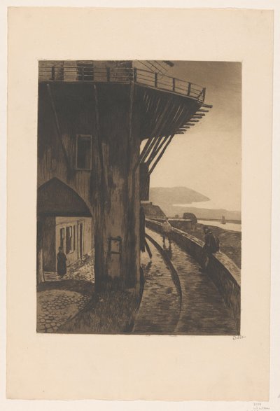 Veduta della Porta del Mulino a Wijk bij Duurstede da Willem Witsen (signed by artist)