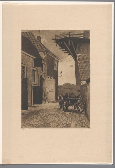 Veduta del Molensteeg a Wijk bij Duurstede da Willem Witsen (signed by artist)
