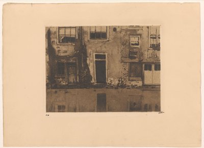 Veduta del retro della Zeedijk ad Amsterdam da Willem Witsen (signed by artist)