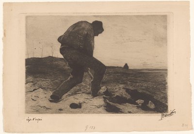 Operaio di palificazione da Willem Witsen (signed by artist)