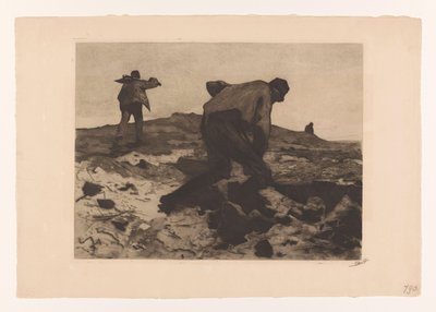 Lavoratori agricoli sulla brughiera da Willem Witsen (signed by artist)