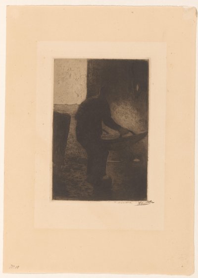 Uomo che sta ventilando da Willem Witsen (signed by artist)