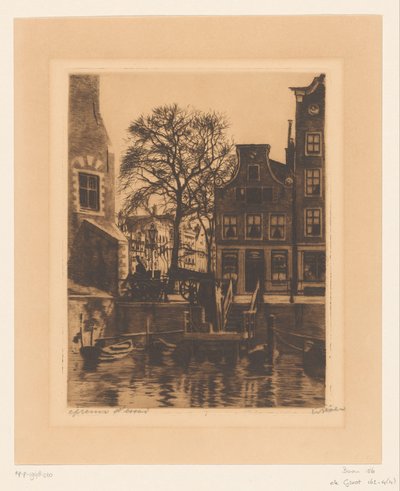Traghetto presso la Montelbaanstoren ad Amsterdam da Willem Witsen (signed by artist)