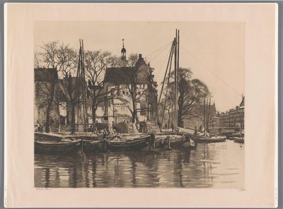 Demolizione di un edificio dove si incontrano Binnenkant e Prins Hendrikkade da Willem Witsen (signed by artist)