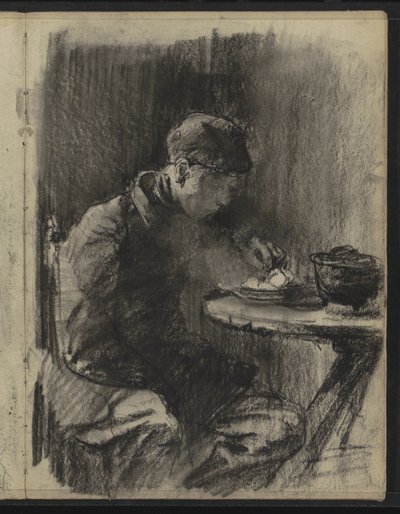 Ragazzo che mangia patate da Willem Arnoldus Witsen