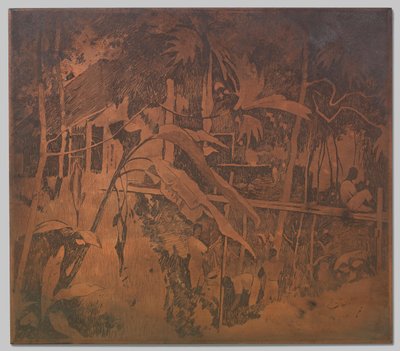 Ponte di bambù sul kali a Buitenzorg da Willem Arnoldus Witsen