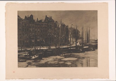 Binnenkant, Amsterdam, con neve da Willem Arnoldus Witsen