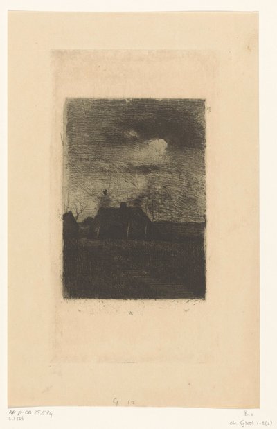 Fattoria di sera da Willem Arnoldus Witsen