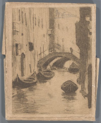 Ponte sul Rio di San Tomà, Venezia da Willem Arnoldus Witsen