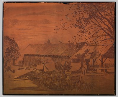 Gambar, lungo annesso, bucato che si asciuga in primo piano da Willem Arnoldus Witsen