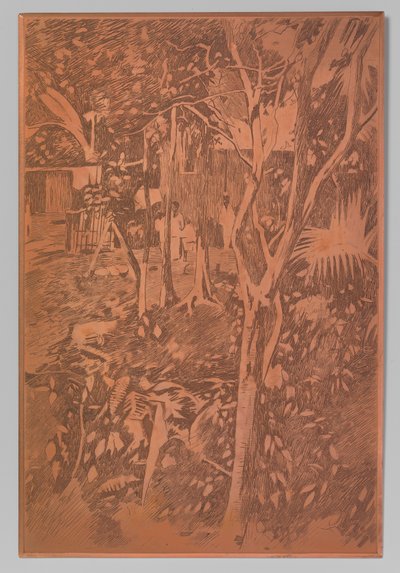 Ansicht in der Kampong, Buitenzorg da Willem Witsen