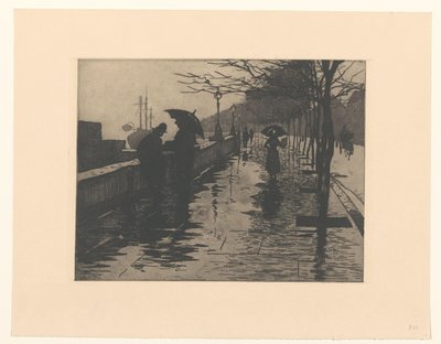 Veduta di Victoria Embankment a Londra da Willem Arnoldus Witsen