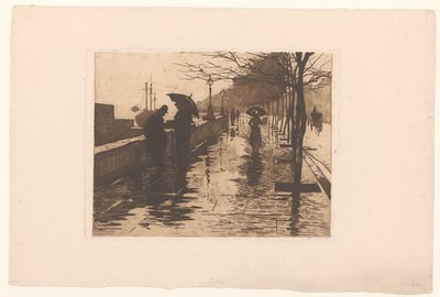 Veduta di Victoria Embankment a Londra da Willem Arnoldus Witsen