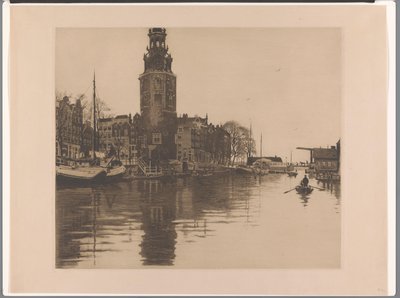 Veduta della Montelbaanstoren ad Amsterdam da Willem Arnoldus Witsen