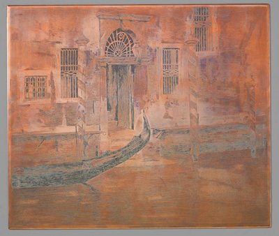 Gondola che arriva nel Canal Grande, Venezia da Willem Arnoldus Witsen