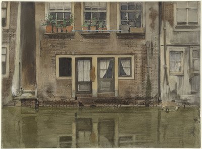Casa su un canale ad Amsterdam da Willem Arnoldus Witsen