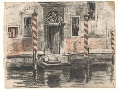 Casa sul Canal Grande a Venezia, con annotazioni di colore da Willem Arnoldus Witsen