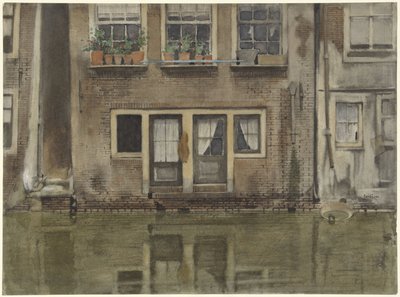 Case su un canale ad Amsterdam da Willem Arnoldus Witsen