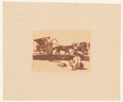 Figura accovacciata e un sado a Buitenzorg da Willem Arnoldus Witsen