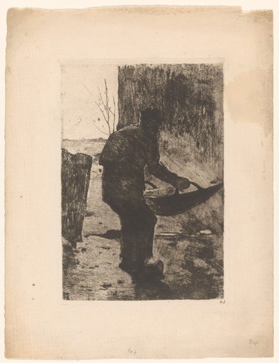 Uomo che sta ventilando, c.1888 da Willem Arnoldus Witsen