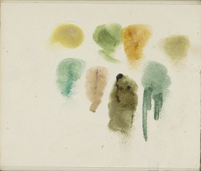 Foglio di studio con prove di colore da Willem Arnoldus Witsen
