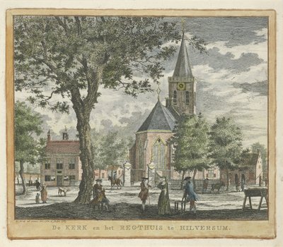 Chiesa e tribunale a Hilversum nel 1762 (prima dell