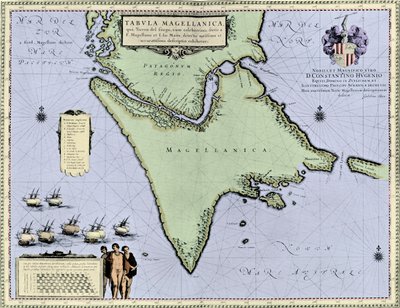 Lo Stretto di Magellano e la Terra del Fuoco, dal "Nieuwe Atlas" di Blaeu da Willem and Joan (1596 1673) (after) Blaeu