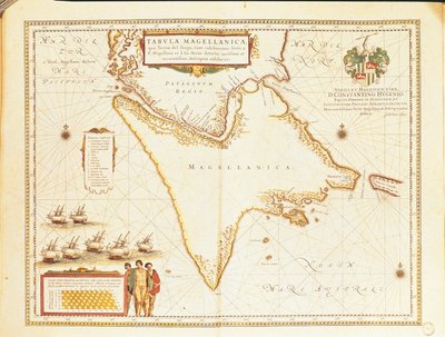 Stretto di Magellano, dal Theatrum Orbis Terrarum di Willem e Joan Blaeu da Willem and Joan  Blaeu