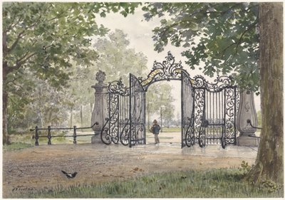 Il monumentale cancello di Vreedenhoff a Nieuwersluis sul Vecht da Willem de Famars Testas