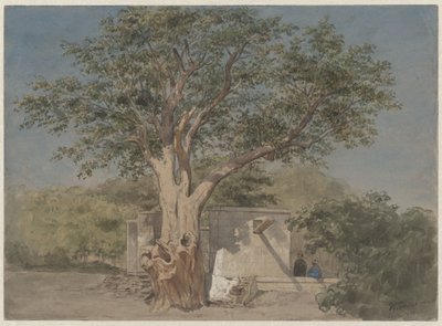 Capanna sotto un albero al Cairo da Willem de Famars Testas