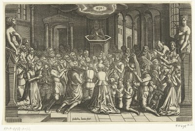 Ringraziamento per la liberazione di Leida, 1574 da Willem de Haen