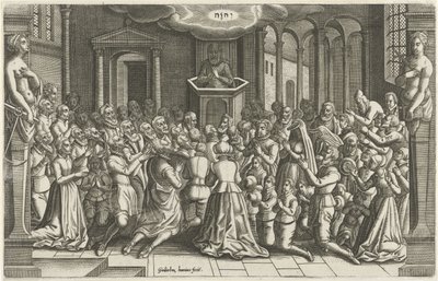 Ringraziamento in una chiesa dopo l
