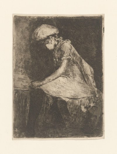 Ragazza che legge (di profilo) da Willem de Zwart (signed by artist)