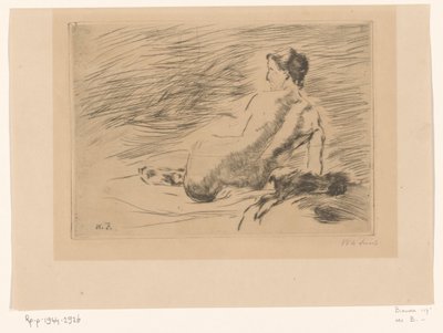 Donna nuda sdraiata da Willem de Zwart (signed by artist)