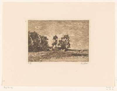 Prato con mucche da Willem de Zwart (signed by artist)